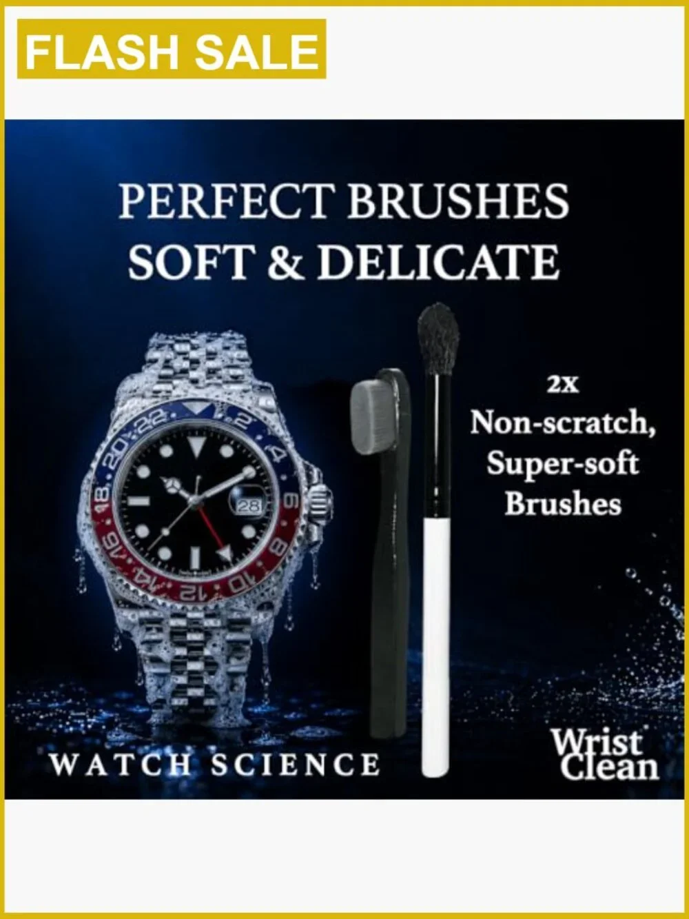Watch Cleaning Kit with Microsuds Tech, 50ml Foam + 4oz Refill